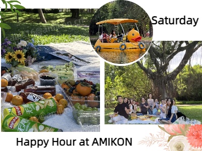 ¡La felicidad del sábado la compartiremos con AMIKON contigo!