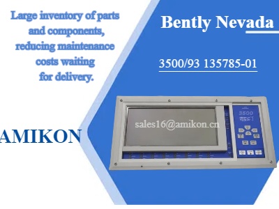 Mejora del monitoreo industrial con el módulo de visualización del sistema Bentley Nevada 3500/93 135785-01