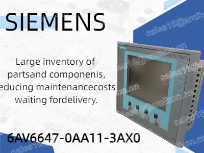 Siemens 6AV6647-0AA11-3AX0: un panel de operador robusto para control y monitoreo industrial